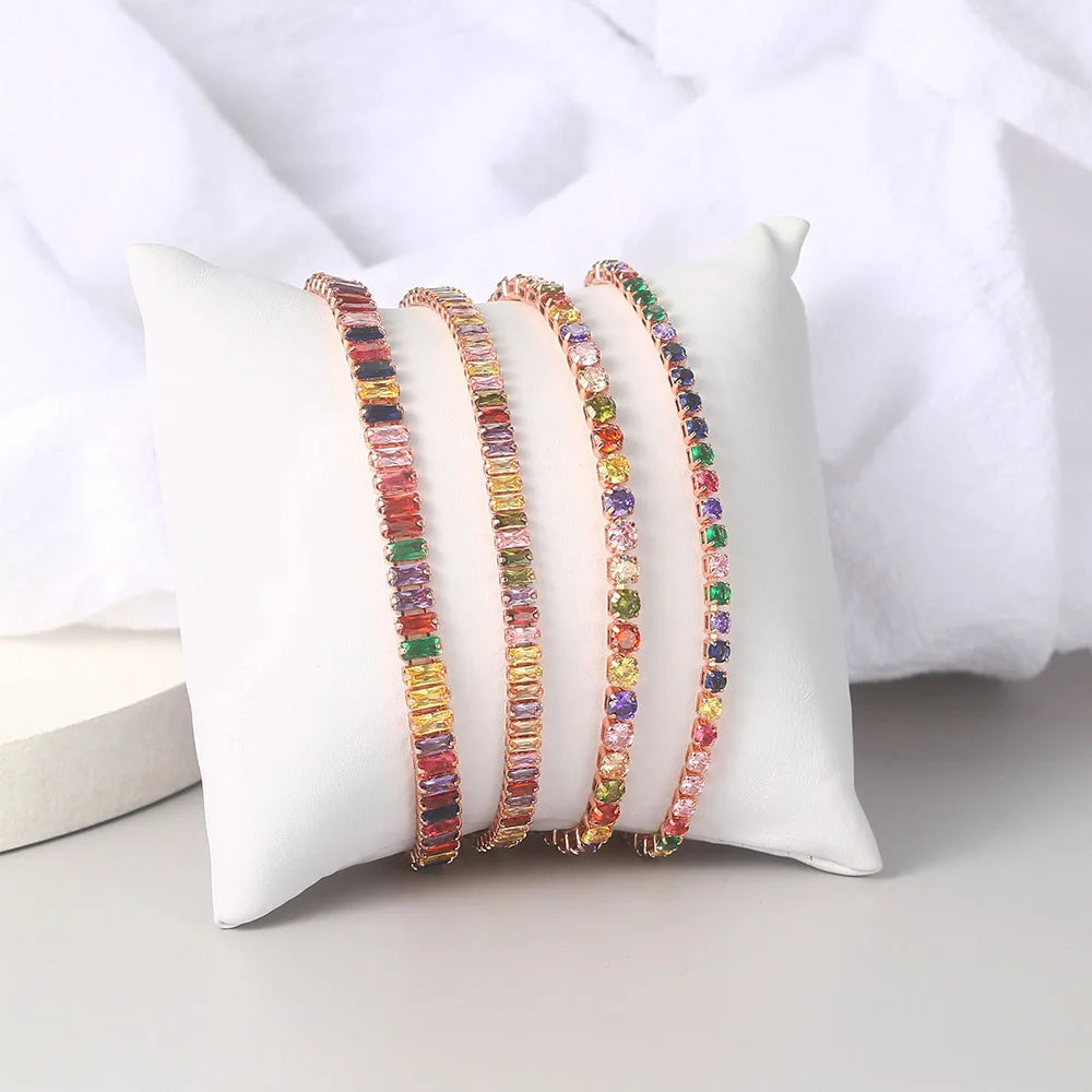 Adjustable Multicolor Charm Bracelet