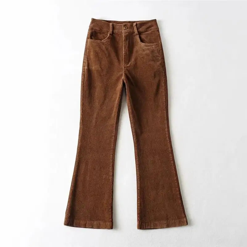 Loose Casual Corduroy Straight Pants