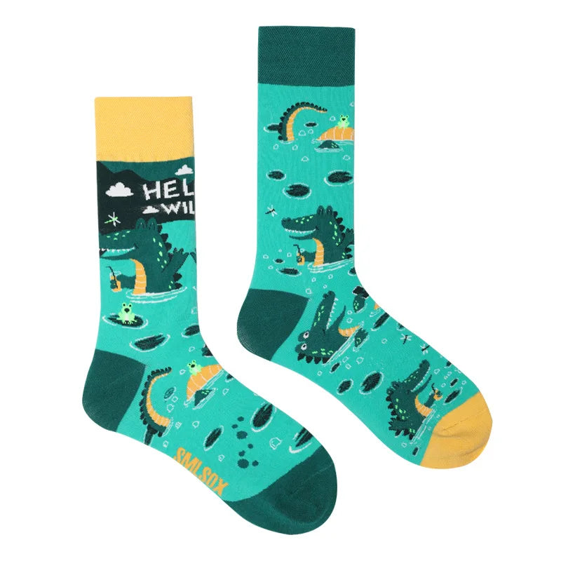 Cool Jacquard Cartoon Socks