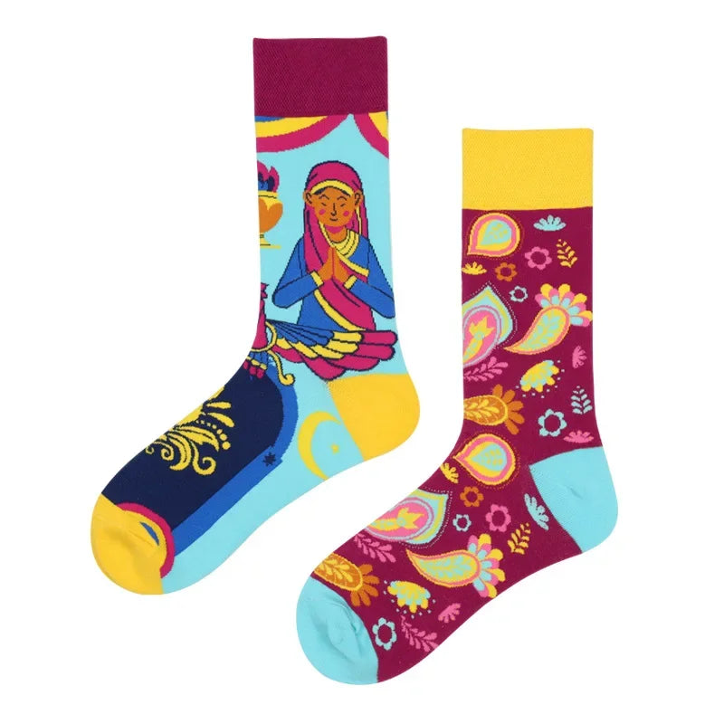 Cool Jacquard Cartoon Socks