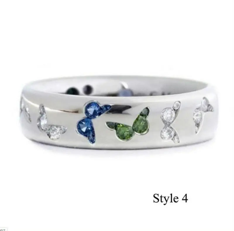 Colorful Butterfly Ring