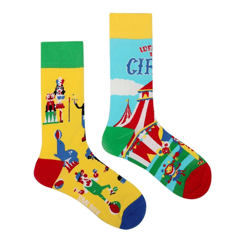 Cool Jacquard Cartoon Socks