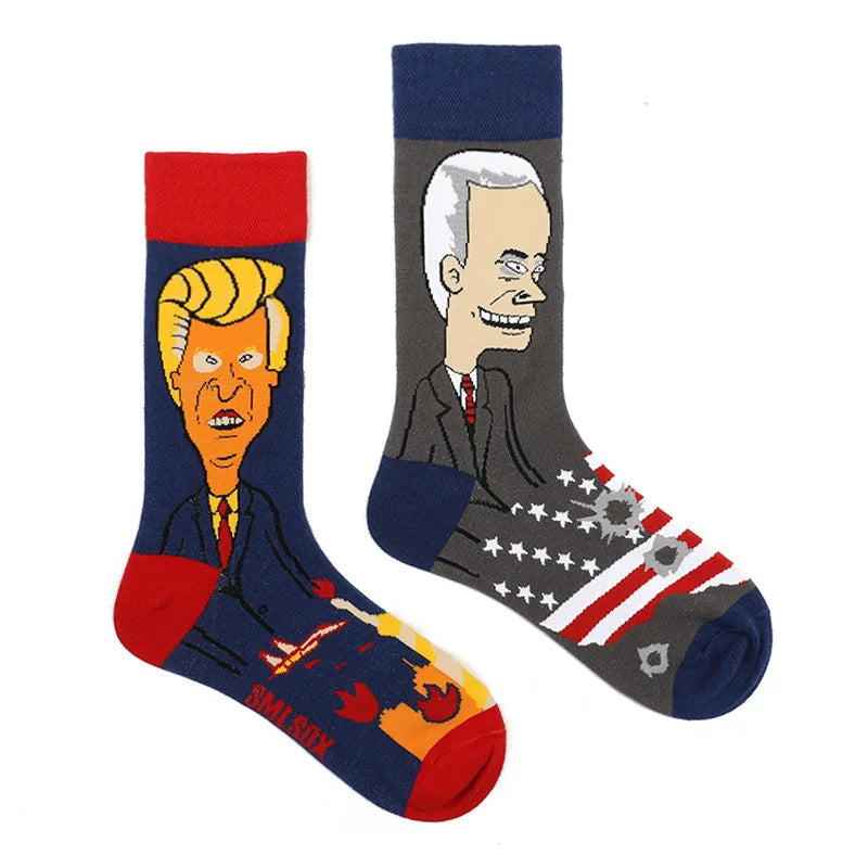 Cool Jacquard Cartoon Socks