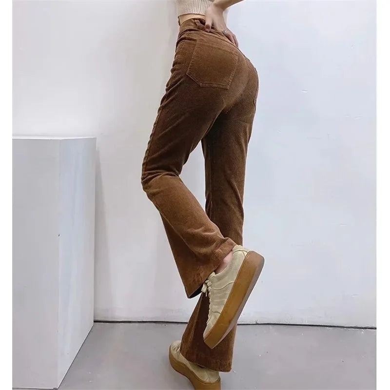 Loose Casual Corduroy Straight Pants