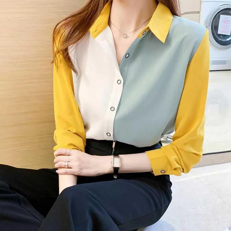 Solid Color Blouse