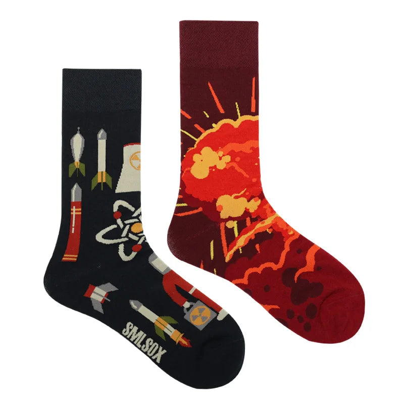 Cool Jacquard Cartoon Socks