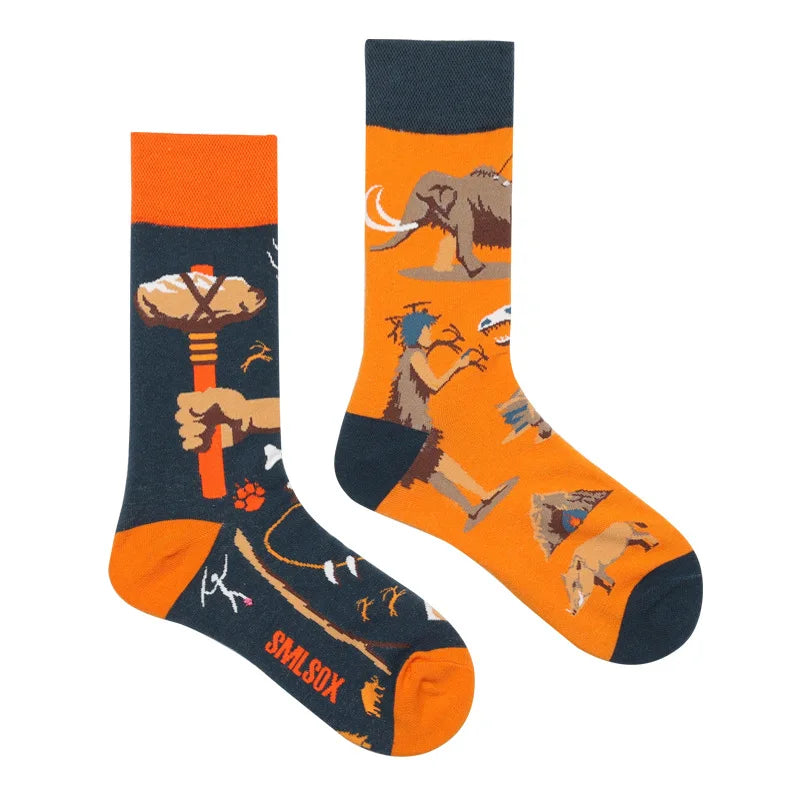 Cool Jacquard Cartoon Socks