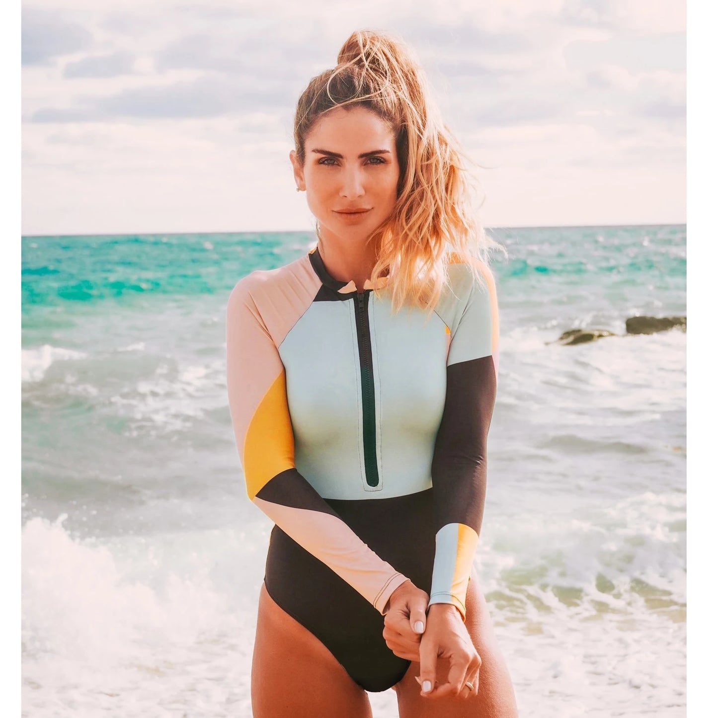 Long Sleeve Surfing Bathing Suit