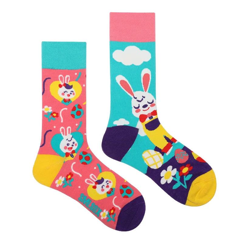 Cool Jacquard Cartoon Socks