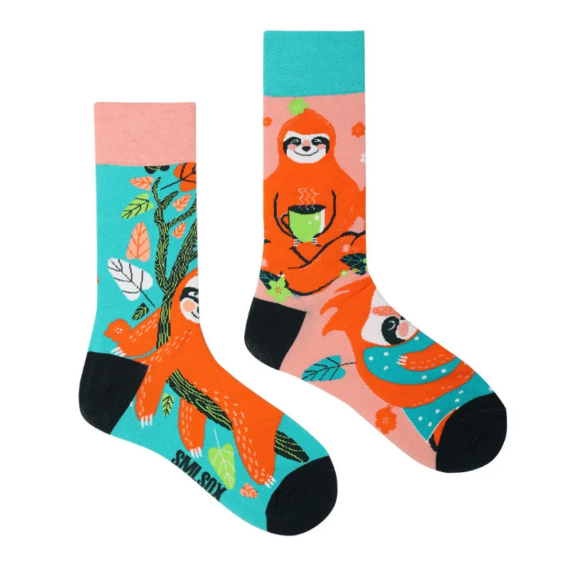 Cool Jacquard Cartoon Socks