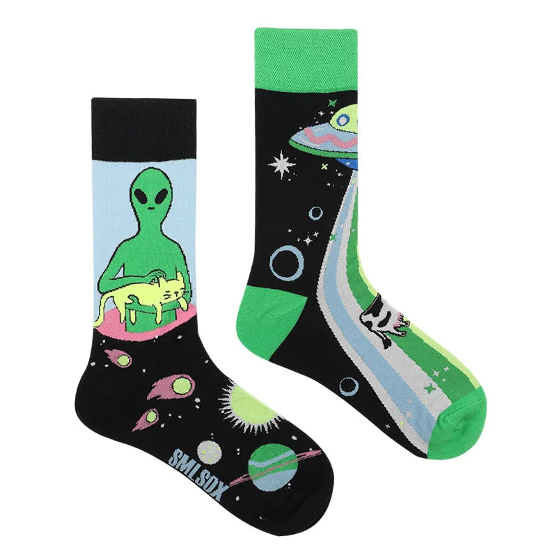 Cool Jacquard Cartoon Socks