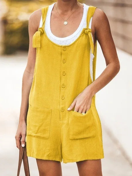 Cotton Linen Romper