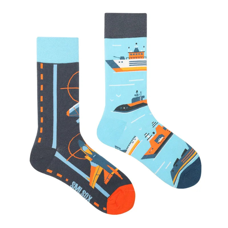 Cool Jacquard Cartoon Socks