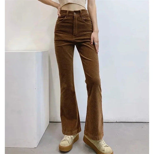 Loose Casual Corduroy Straight Pants