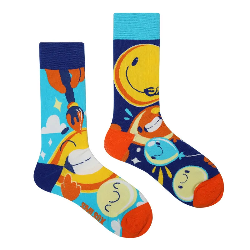 Cool Jacquard Cartoon Socks