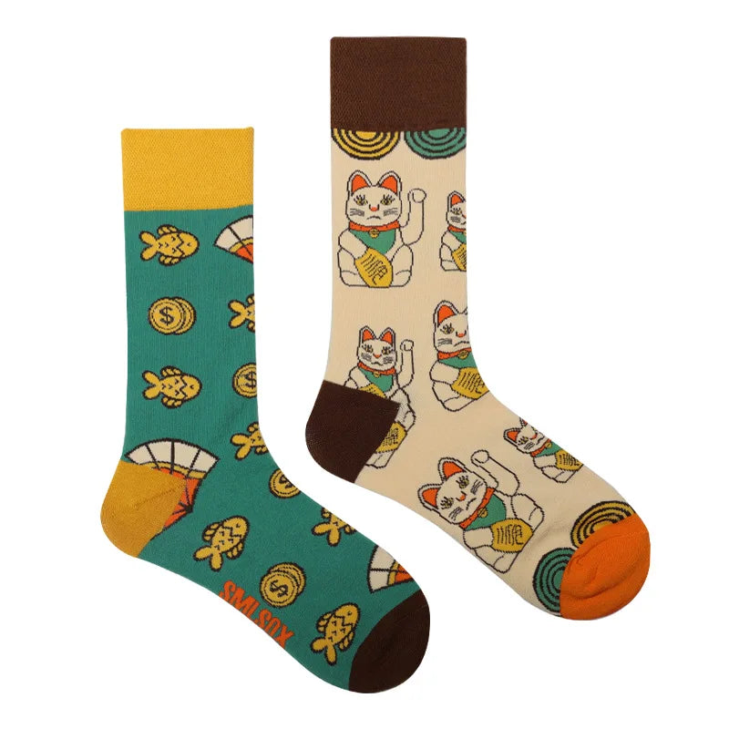 Cool Jacquard Cartoon Socks