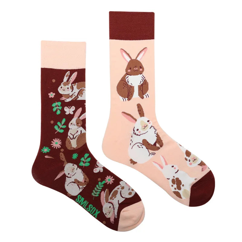 Cool Jacquard Cartoon Socks