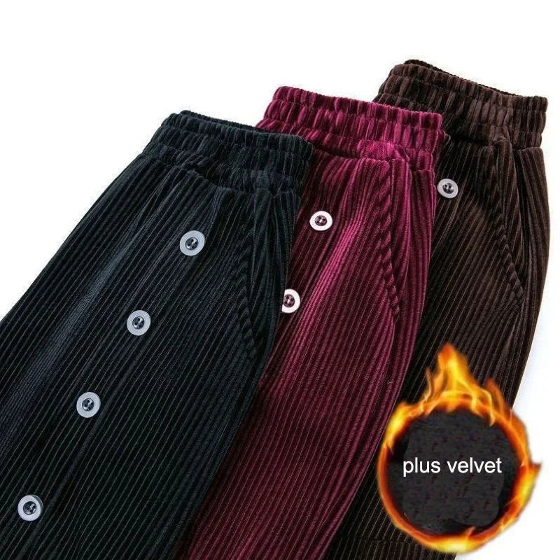 Corduroy Straight Pants