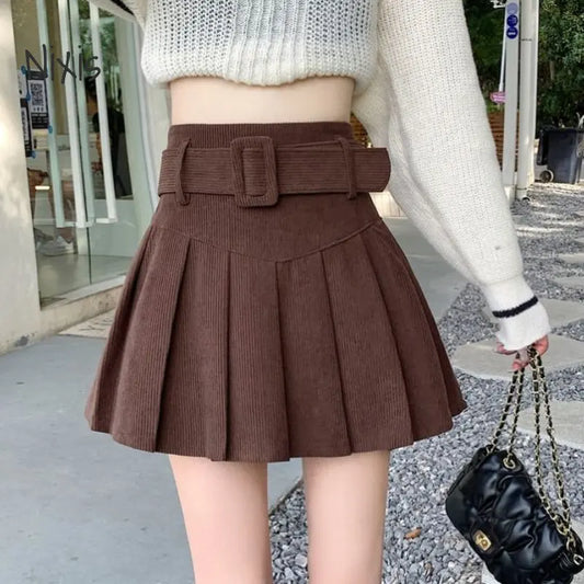 Brown Vintage Corduroy Skirt