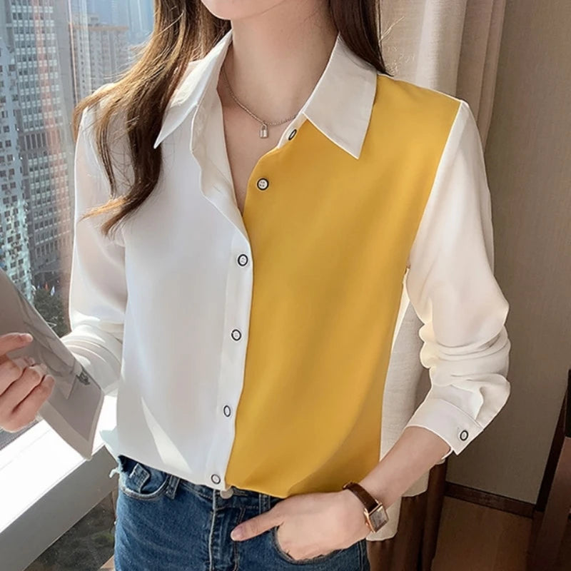 Solid Color Blouse