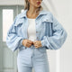 Lantern Sleeve Cropped Jacket