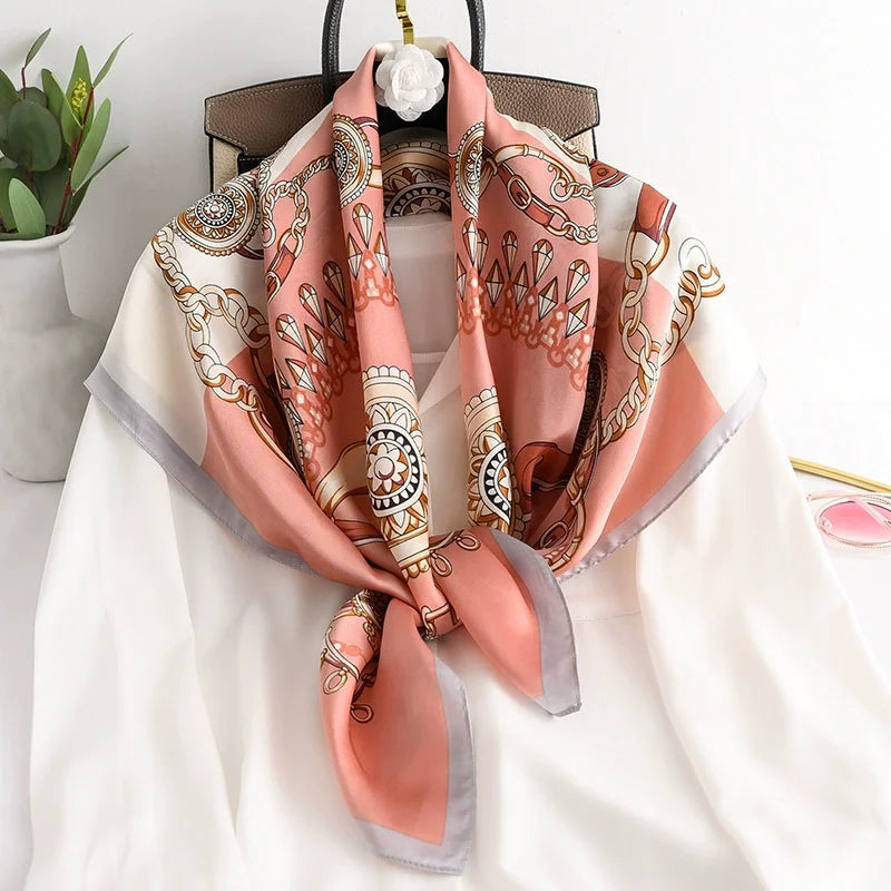 90*90cm Square Silk Scarf