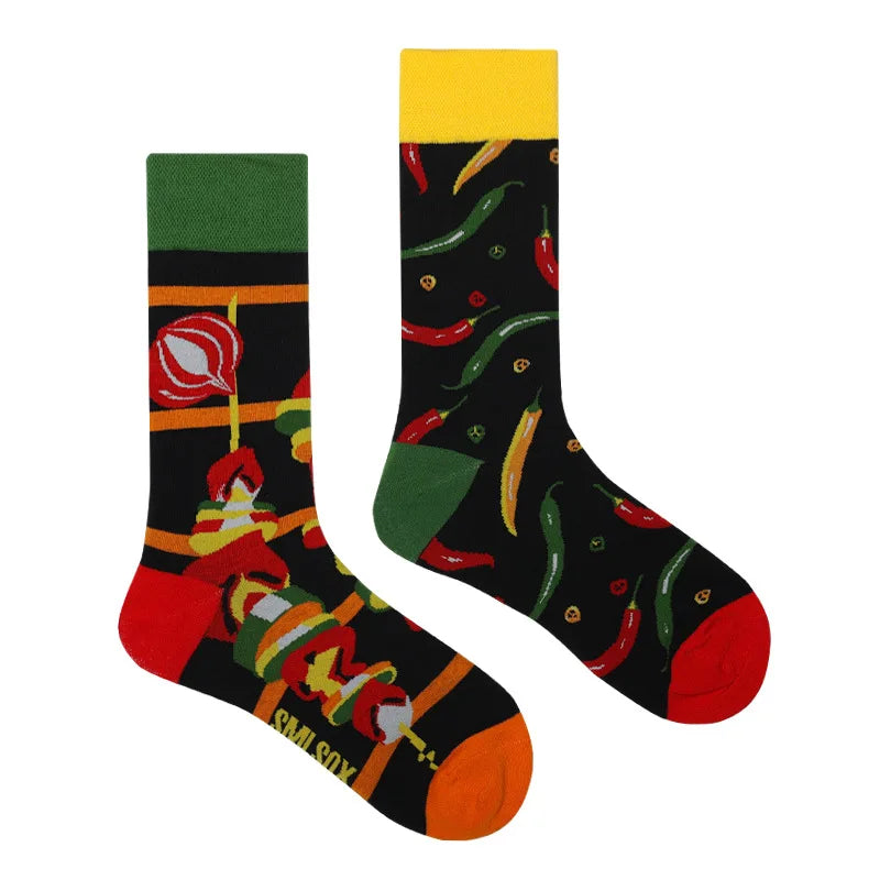 Cool Jacquard Cartoon Socks